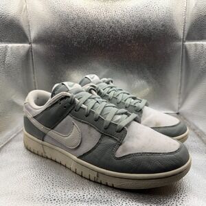 Size 10.5 Nike‎ Dunk Low Mica Green Leather Mens Sneaker Shoes DV7212-300